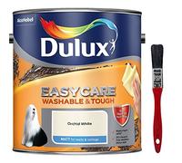 Dulux New 2017 Easycare Washable & Tough Matt Orchid White 2.5L with Unique Stain Repellent Technology. Includes PSP touch-up brush.