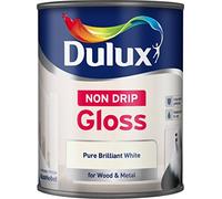 Dulux Non Drip Gloss 750ml Pure Brilliant White (447301)