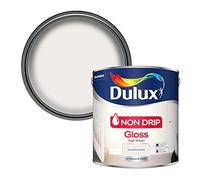 Dulux Non Drip Pure Brilliant White Gloss Metal and Wood Paint 2.5L