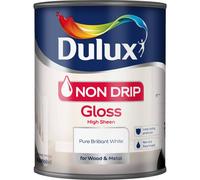 Dulux Non Drip Gloss Paint, 750 ml - Pure Brilliant White