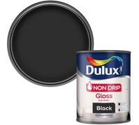 Dulux Non Drip Gloss Paint For Wood And Metal - Black 750 ml