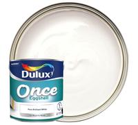 Dulux Once Pure Brilliant White Eggshell Metal & Wood Paint, 2.5L