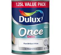 Dulux Once Gloss 1.25L Pure Brilliant White (301023)