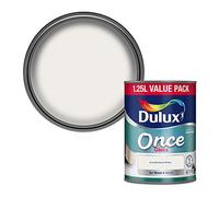 Dulux Once Gloss Paint For Wood And Metal - Pure Brilliant White 1.2 5 Litres