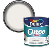 Dulux Once Pure Brilliant White Gloss Paint 2.5L