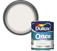 Dulux Once Gloss Paint For Wood And Metal, Pure Brilliant White, 750 ml