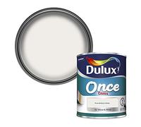 Dulux Once Gloss Paint For Wood And Metal, Pure Brilliant White, 750 ml
