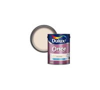 Dulux Once Matt Emulsion Paint - Natural Wicker, 5L, High Coverage Interior Wall Paint, Easy One Coat Application