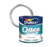 Dulux Once Pure Brilliant White Eggshell Metal & Wood Paint, 2.5L
