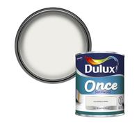 Dulux Once Pure Brilliant White Satinwood Metal & Wood Paint, 750Ml
