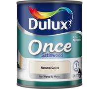 Dulux Once Satinwood 750ml Natural Calico