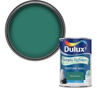 Dulux Simply Refresh Feature Wall Matt Emulsion Paint - Emerald Glade - 1.25L (Pack of 1), 5569249