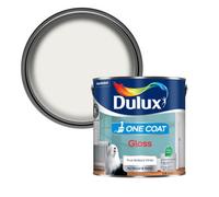 Dulux One Coat Pure Brilliant White Gloss Interior Metal & Wood Paint, 2.5L