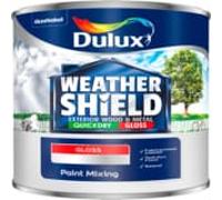 Dulux Paint Mixing Weathershield Quick Dry Exterior Gloss Smooth Maple, 1L