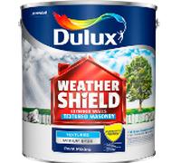 Dulux Paint Mixing Weathershield Textured Masonry Paint Drifting Cloud, 5L