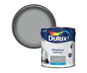 Dulux Paint Shades of Grey Walls & Ceilings Matt Emulsion 2.5 Litres