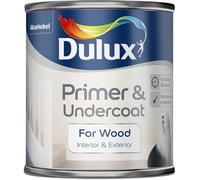 Dulux Primer & Undercoat for Wood Quick Dry Water Based Interior & Exterior Paint 250ml