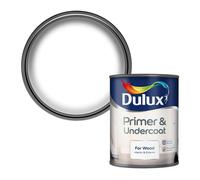 Dulux Primer & Undercoat Paint For Wood - 750Ml, White