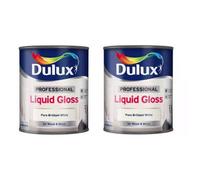 Dulux Professional Liquid Gloss Brilliant White 750Ml Pack Of 2