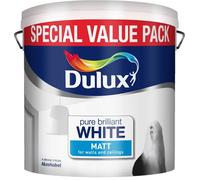 Dulux Pure Brilliant White MATT Emulsion - Walls & Ceilings Paint 6L