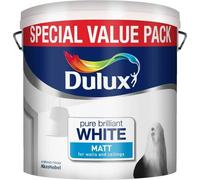 Dulux 500007 6 Litre Smooth and Creamy Emulsion Paint for Use on Walls/Ceilings - Pure Brilliant White