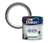 Dulux Silk Emulsion Paint For Walls And Ceilings - Pure Brilliant White 2.5 Litres