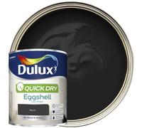 dulux quick dry eggshell black 750ml