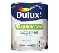 Dulux 5358168 Quick Dry Eggshell Paint - White Cotton - 750ML