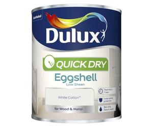 DULUX QD EGGSHELL WHITE COTTON 750ML
