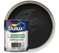 DULUX QD SATINWOOD BLACK 750ML