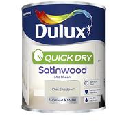 Dulux Quick Dry Satinwood Paint - Chic Shadow - 750ML, 5358150
