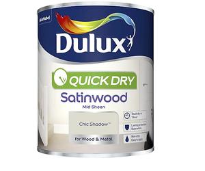 DULUX QD SATINWOOD CHIC SHADOW 750ML