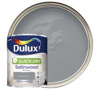 DULUX QD SATINWOOD NATURAL SLATE 750ML