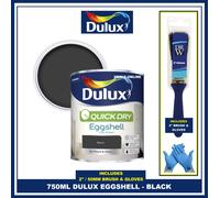 DULUX QD EGGSHELL BLACK 750ML
