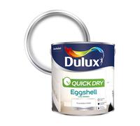 Dulux Quick Dry Eggshell Paint - Pure Brilliant White - 2.5L