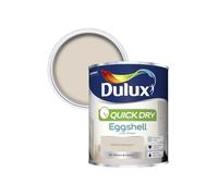 Dulux Quick Dry Eggshell, Versatile, Easy to Use, Low-Sheen Finish, Durable, Wipeable, Self-Undercoating, Suitable for Use on Interior Wood and Metal, Natural Hessian, 750ml
