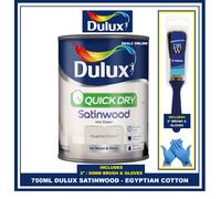 Dulux Quick Dry Satinwood Egyptian Cotton Paint 750ml