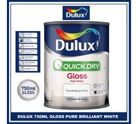 Dulux 750ml Waterbased Gloss, Pure Brilliant White