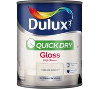 Dulux 750ml Quick Dry Gloss Paint, Natural Calico