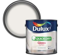 Dulux Quick Dry Gloss Paint For Wood And Metal, Pure Brilliant White, 2.5 L