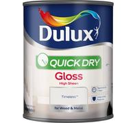 Dulux 5211185 Quick Dry Gloss Paint For Wood And Metal - Timeless 750Ml