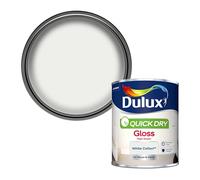 Dulux Quick Dry Gloss White Cotton High Sheen Paint 750ml For Wood M