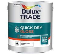 Dulux Quick Dry Gloss Pure Brilliant White Woodwork Painting Trade All Size Tins