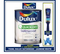 Dulux Quick Dry Satinwood Jasmine White 750ml