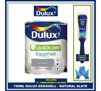 DULUX QD EGGSHELL NATURAL SLATE 750ML
