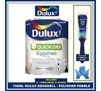 DULUX QD EGGSHELL POLISHED PEBBLE 750ML