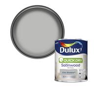 Dulux Quick Dry Satinwood Paint - Chic Shadow - 750ML, 5358150