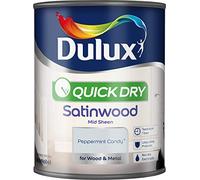 Dulux Quick Dry Satinwood Paint For Wood And Metal - Peppermint Candy 750Ml