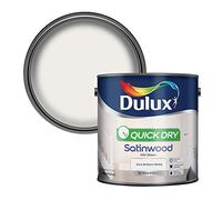 Dulux Quick Dry Satinwood Paint For Wood And Metal, Pure Brilliant White, 2.5 L