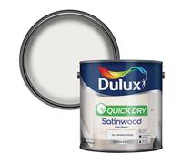 Dulux Quick Dry Satinwood Paint - Pure Brilliant White - 2.5L